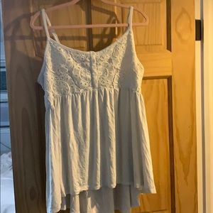 White plus size tank top